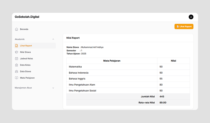 Web App Rapor Online